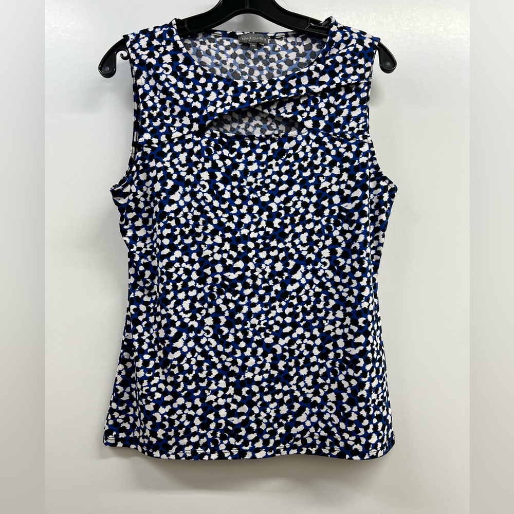 Vince Camuto Cut-Out Sleeveless Blouse